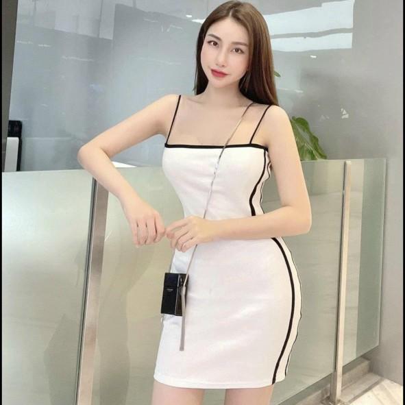 Váy 2 dây quai ngang viền thể thao thời trang XIXO - DAM0048