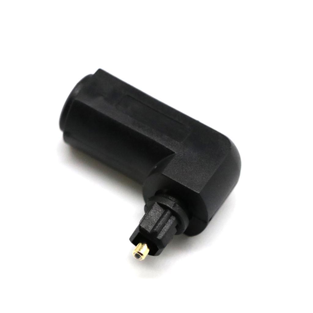 2 Pieces Toslink DIGITAL Optical AUDIO Cable COUPLER Right Angle Male/Female Adapter