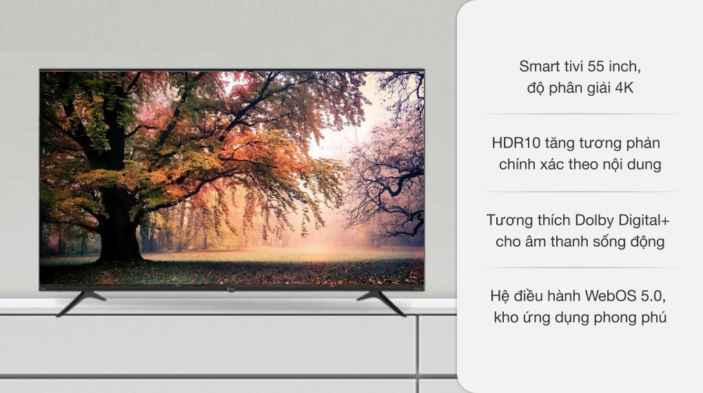 Smart Tivi Casper 4K 55 inch 55UW6000  - Hàng Chính Hãng