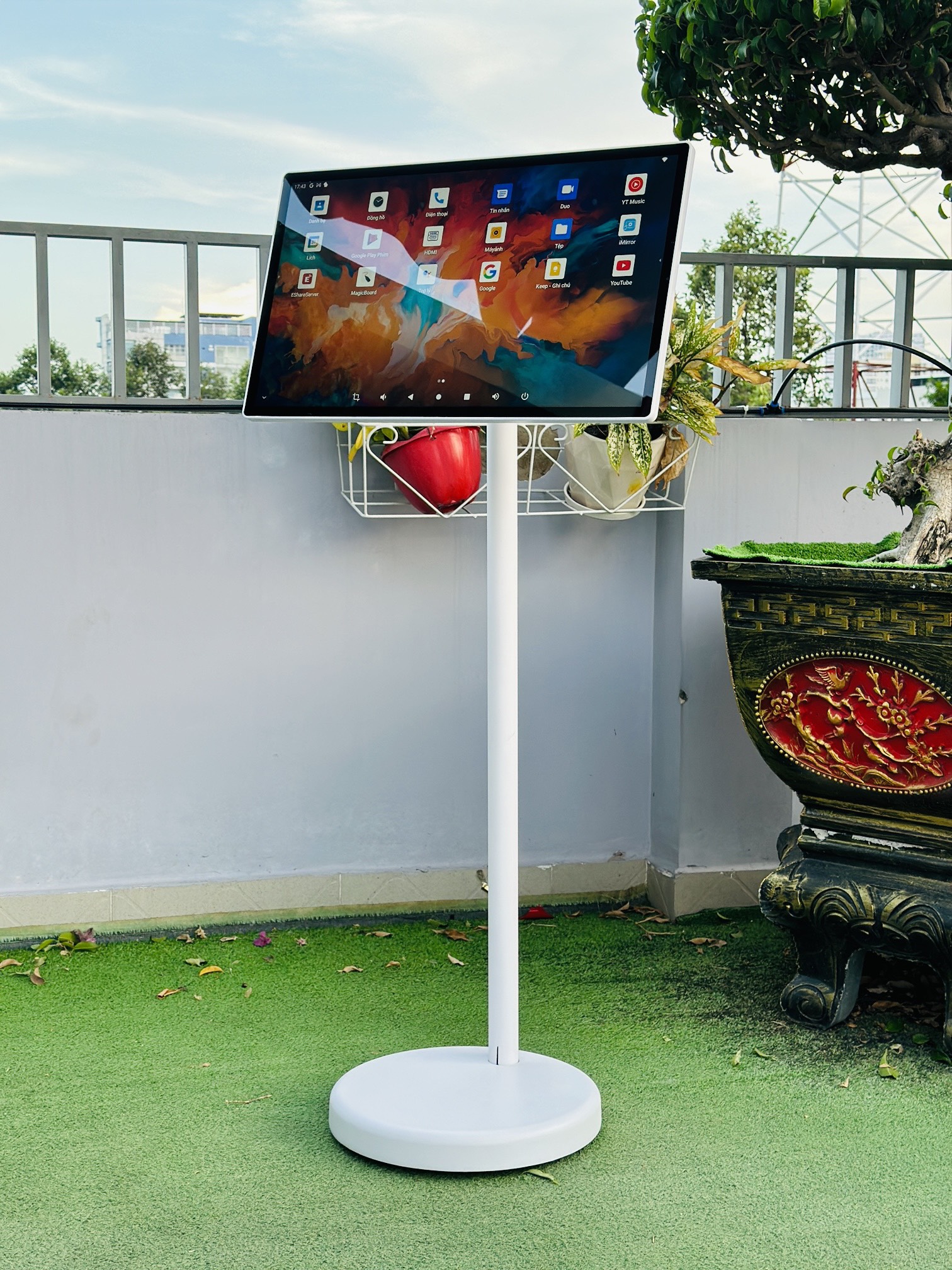 Màn Hình Cảm Ứng Di Động Thông Minh 24 inch HY33 Pro - Kết Nối WIFI 5G, Chụp Ảnh, Xoay 180 Độ, Xem Phim, Nghe Nhạc, Chơi Game Trực Tiếp Trên Màn Hình, Bảo Hành 12 Tháng, Hàng Chính Hãng