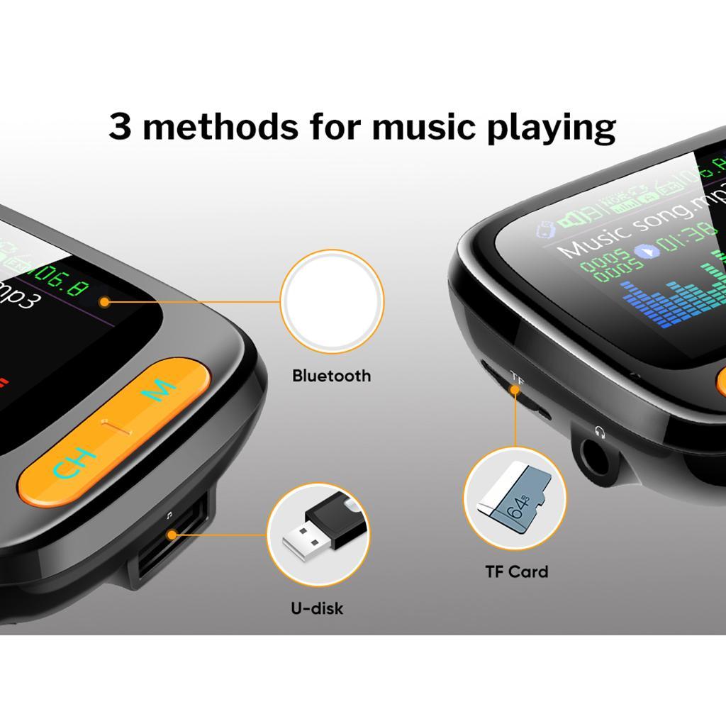 Handsfree Wireless Bluetooth Car FM Transmitter Kit Mp3 Player 2 USB Charger