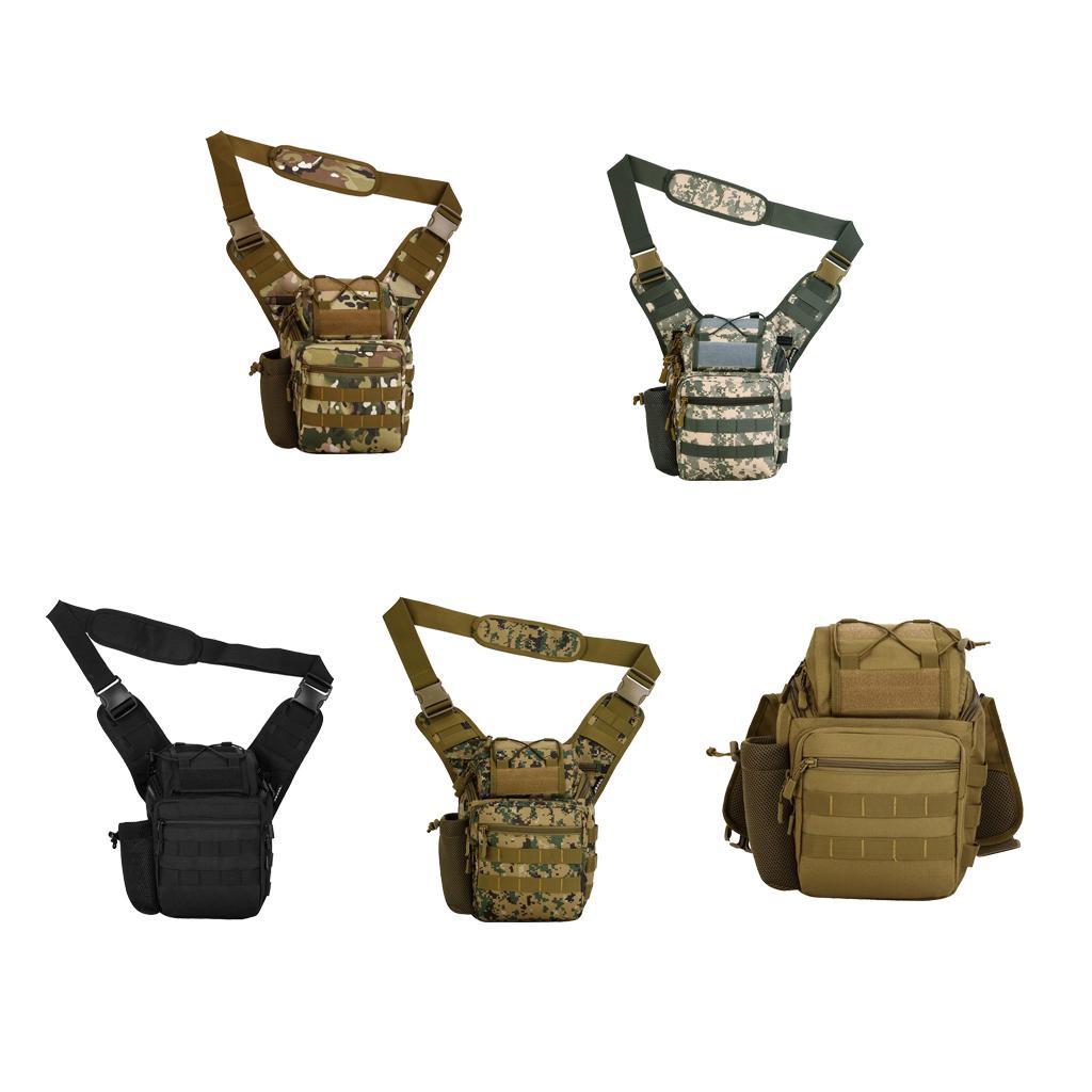 MOLLE Hiking Daypack Shoulder Pack Bag Laptop Backpack Crossbody Bag for Hunting Camping Trekking Outdoor Sports