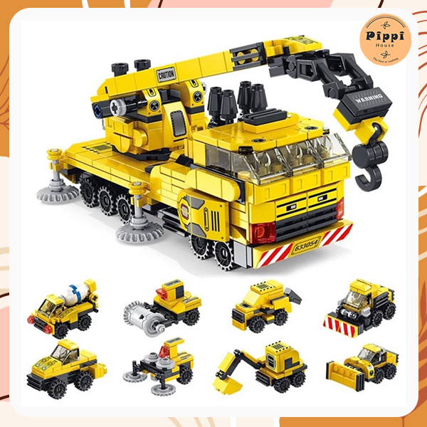 Bộ ghép hình xe công trình 12 in 1