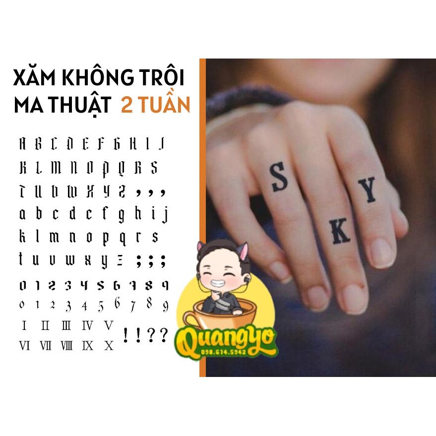 Hình Xăm Chữ Cái Đẹp  1001 Mẫu Tattoo Chữ Cái Kiểu