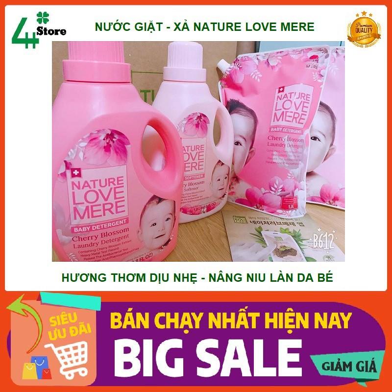 Nước Giặt - Xả NATURELOVEMERE CoolFresh CAO CẤP HÀN QUỐC hương thơm DỊU NHẸ, AN TOÀN cho bé