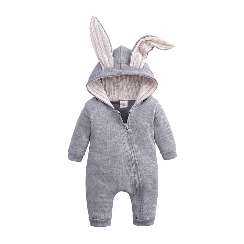 Hoạt Hình Bộ Quần Áo Bé Trai Liền Quần Mùa Xuân, Mùa Thu Quần Áo Bé Gái Cotton Sơ Sinh Rompers Áo Hoodie Dài Tay Cho Bé Trang Phục