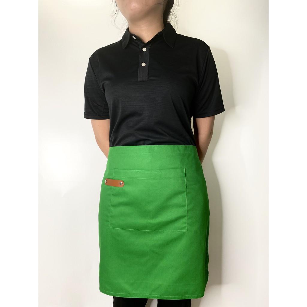 Tạp dề phục vụ phối da dành cho nam nữ phục vụ,pha chế
