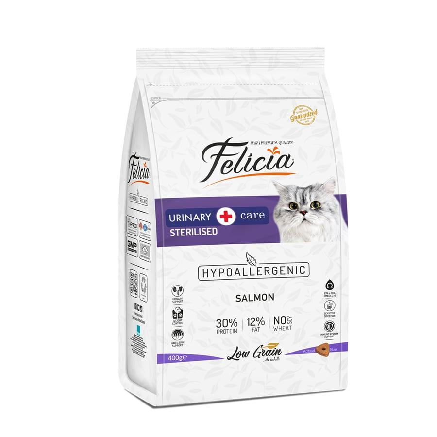 Thức Ăn Hỗ Trợ Tiết Niệu Cho Mèo Triệt Sản Felicia Urinary Sterilised Cat Salmon Bao 12kg - Xuất Xứ Thổ Nhĩ Kỳ