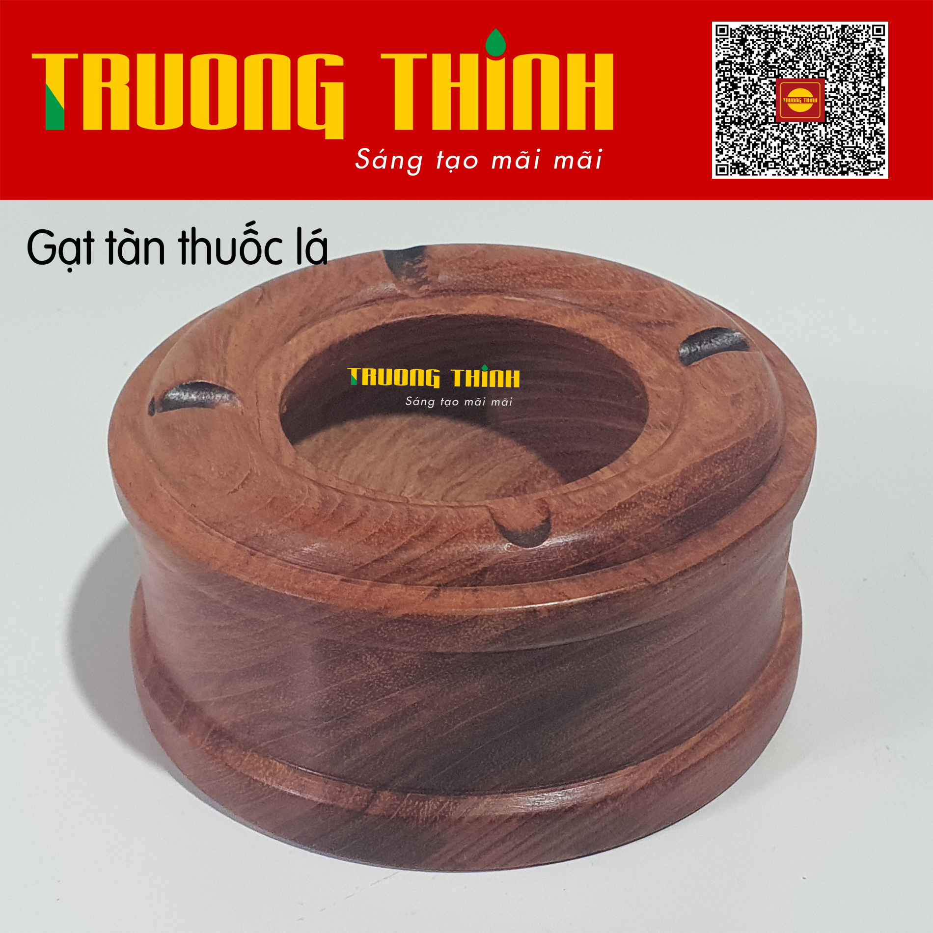 Gạt Tàn Bỏ Đầu Lọc Bằng Gỗ Hương Cao Cấp Sang Trọng Dễ Dàng Vệ Sinh Trường Thịnh