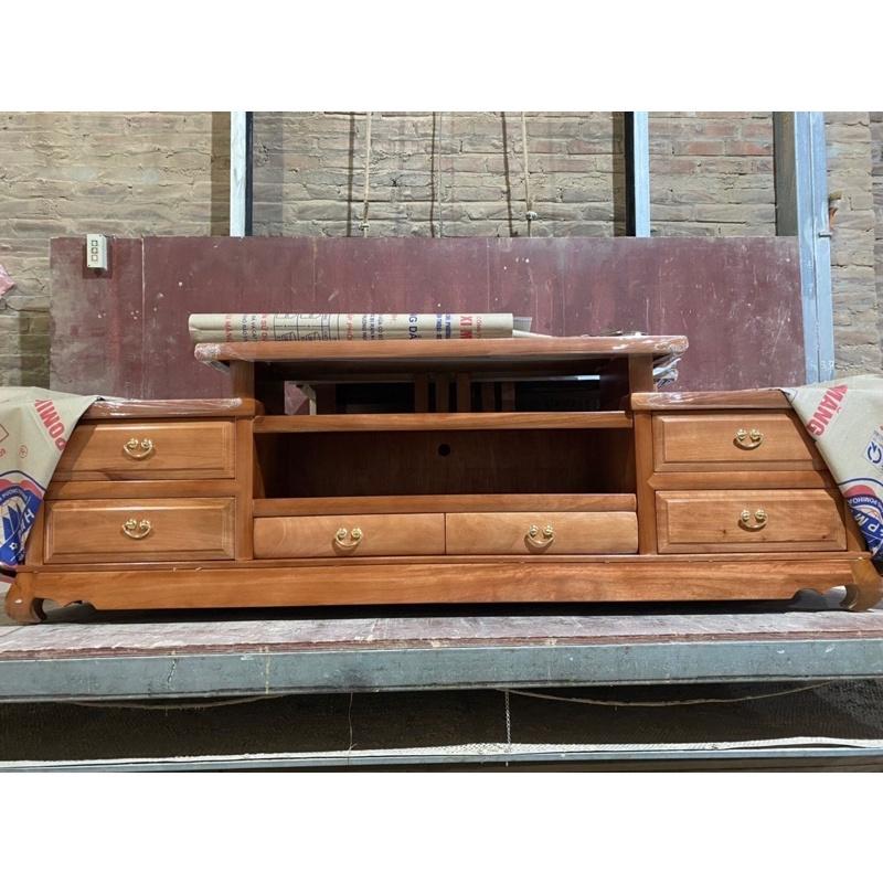 Kệ tivi gỗ xoan Đào dài 2m