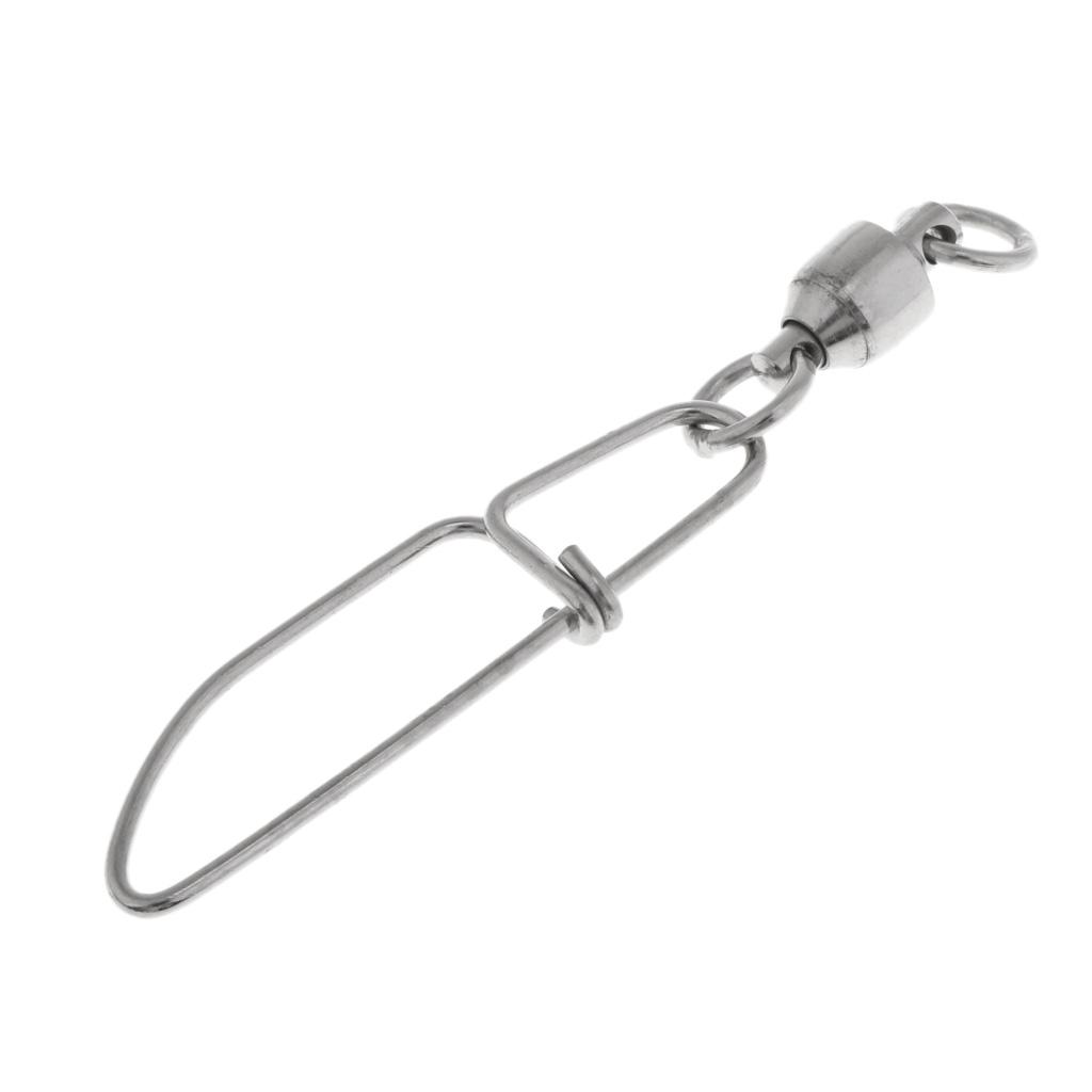 High-strength Ball Bearing Fishing Swivel with Coastlock Snap Size S L
