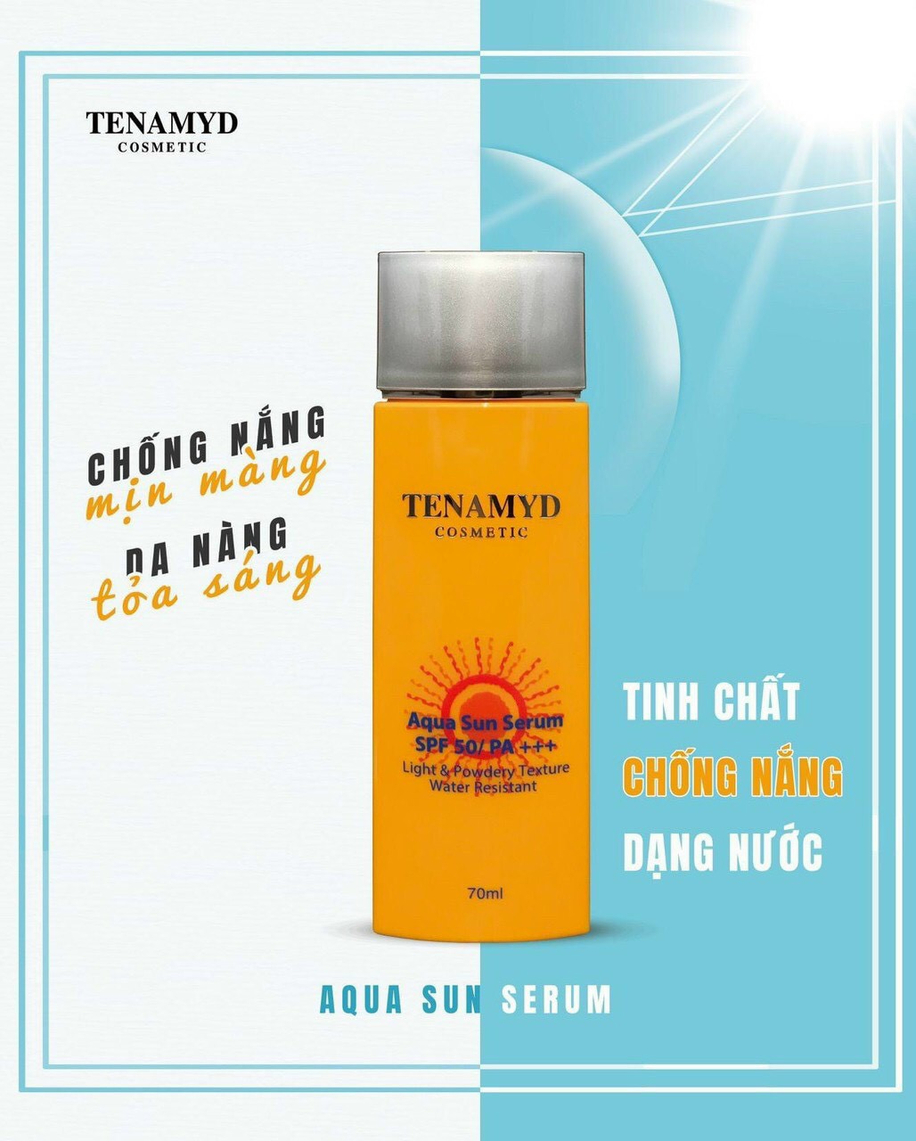 Tinh chất chống nắng dạng nước Aqua Sun Serum SPF50/PA+++ 70ml