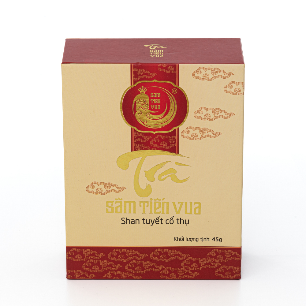 Combo Đế Vương (1 Hộp Nước Sâm Tiến Vua: 10 chai x 50ml Và 1 Hộp Trà Sâm 9 gói x 5g), Bộ Quà Tặng Sức Khỏe Cao Cấp