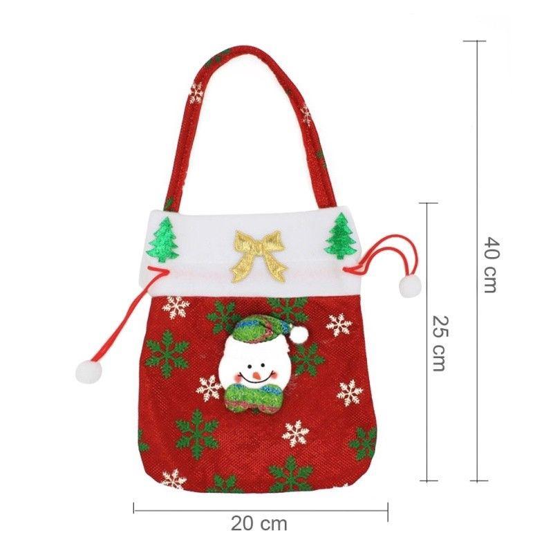 Túi Đựng Kẹo Hình Ông Già Noel Đáng Yêu Trang Trí Giáng Sinh