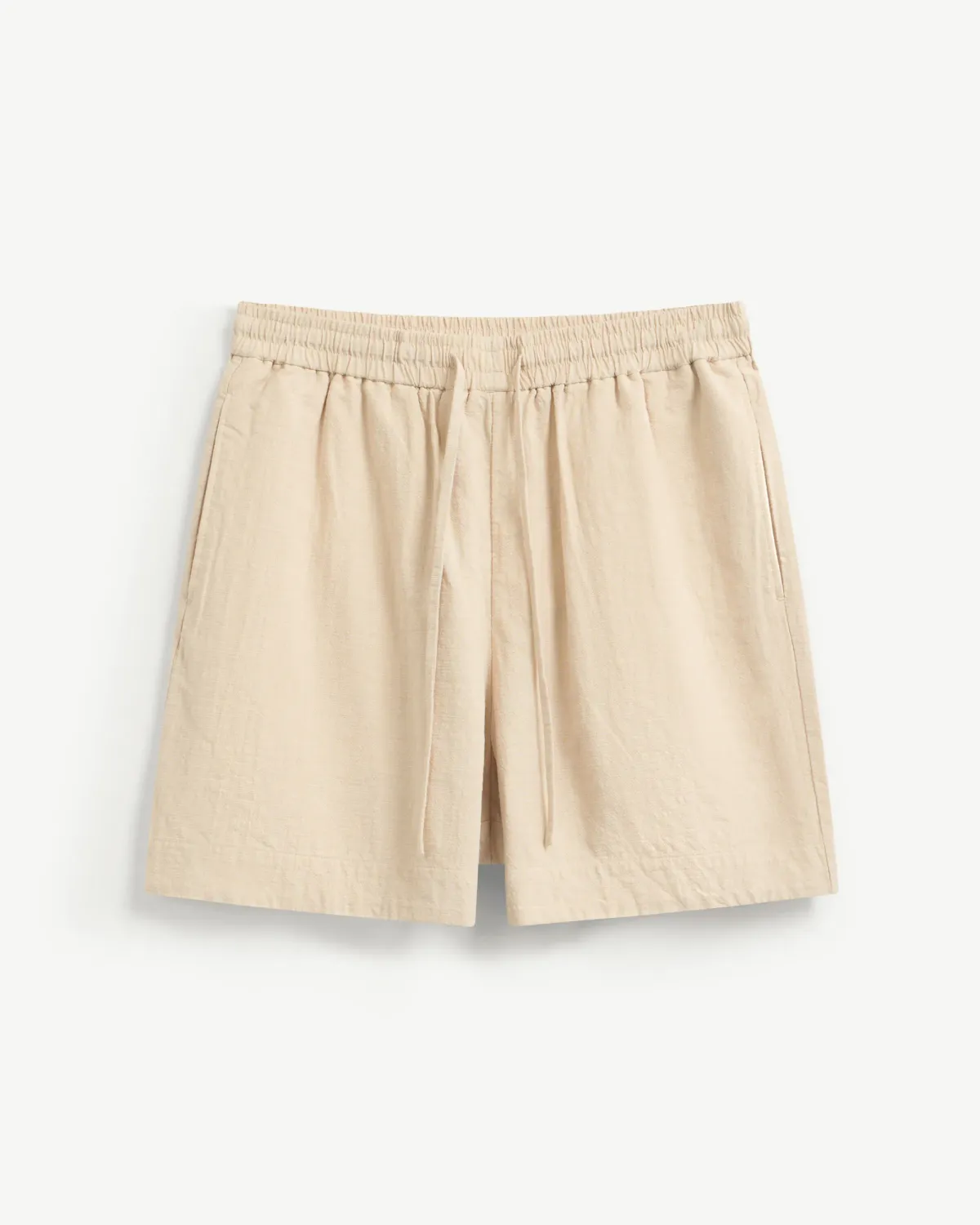 Quần Short Vải texture Lưng Thun Dây Rút Trơn Form Loose - RT 10S25PSH051 | ROUTINE CÀ MAU