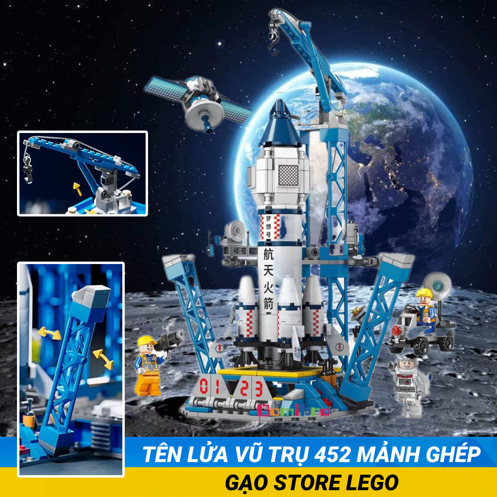 Đồ Chơi Lắp Ráp Mô Hình Tên Lửa Không Gian