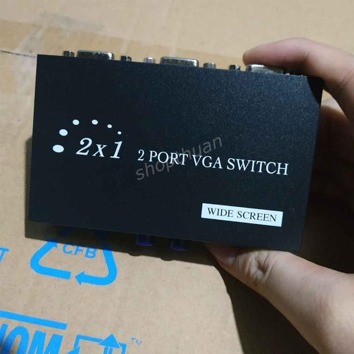 Bộ Chia 2 VGA CPU Ra 1 VGA Màn Hình (Port VGA Switch)