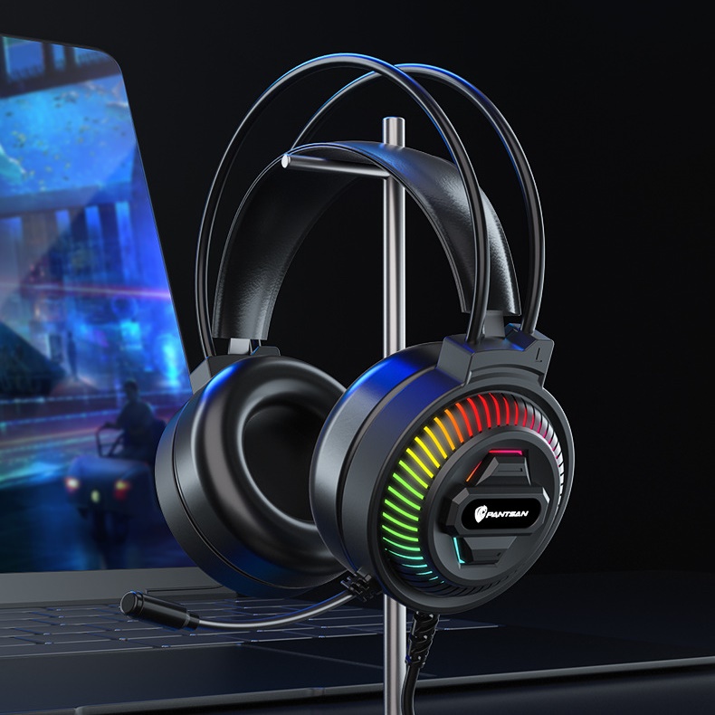 Tai Nghe PSH400 Led RGB Gaming Headset jack USB tiện lợi cho máy tính laptop hàng nhập khẩu