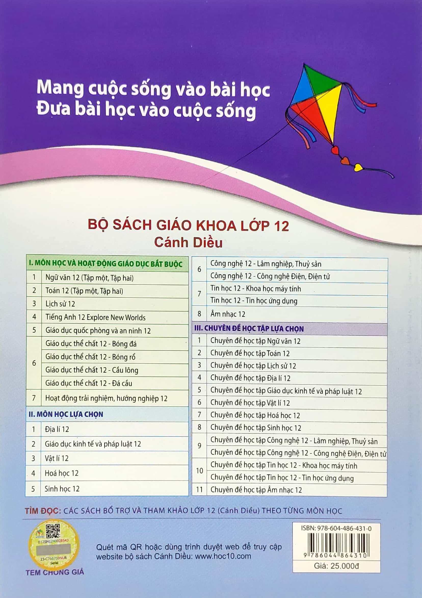 Bài Tập Sinh Học 12 (Cánh Diều) (Chuẩn)
