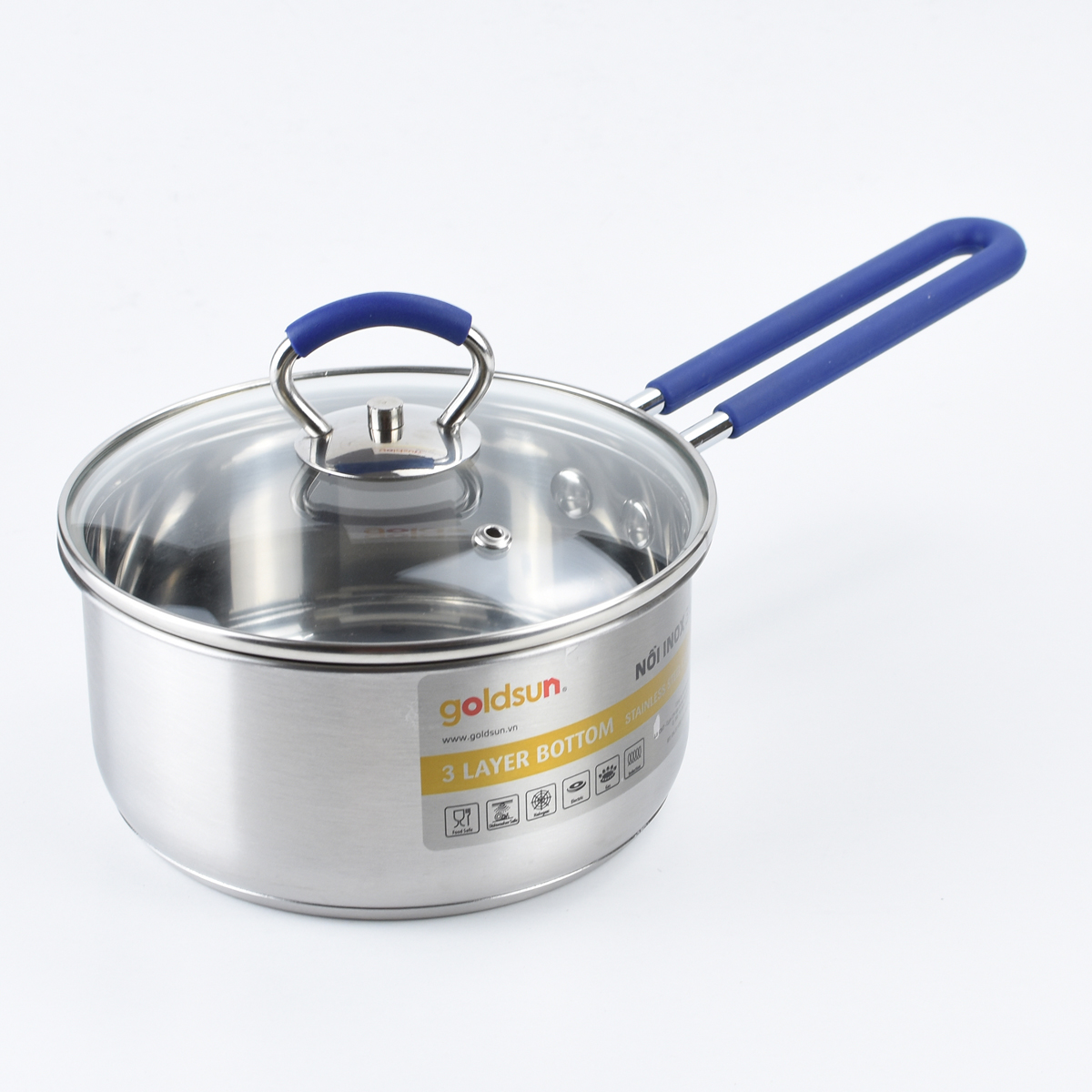Bộ nồi Inox GH18-4308SG -  4 chiếc