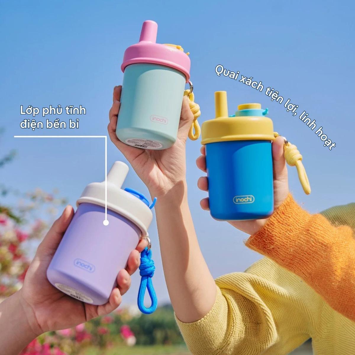 Bình Giữ Nhiệt Fuji Teeny 360 ml - Inochi HNK.BFTN.0360 - Màu Xanh Rêu, Xanh Lá, Hồng Nhạt, Hồng Sen, Tím, Xanh Dương