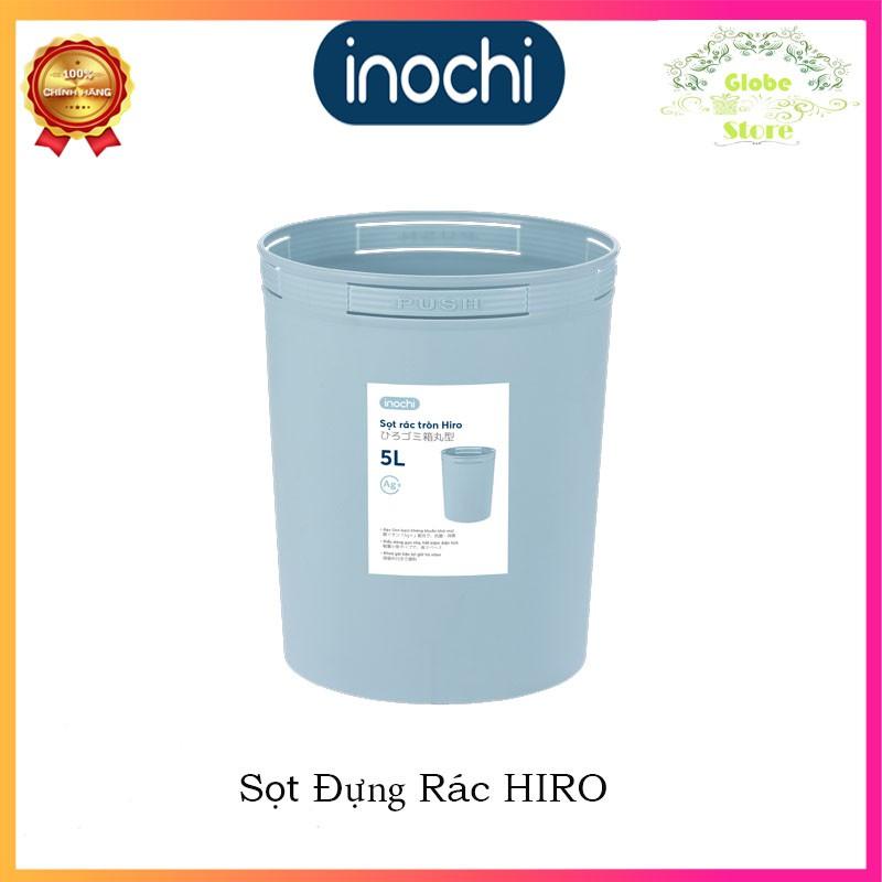 Sọt Đựng Rác Dạng Tròn Có Mắc Cài Túi HIRO INOCHI 5L-10L-15L