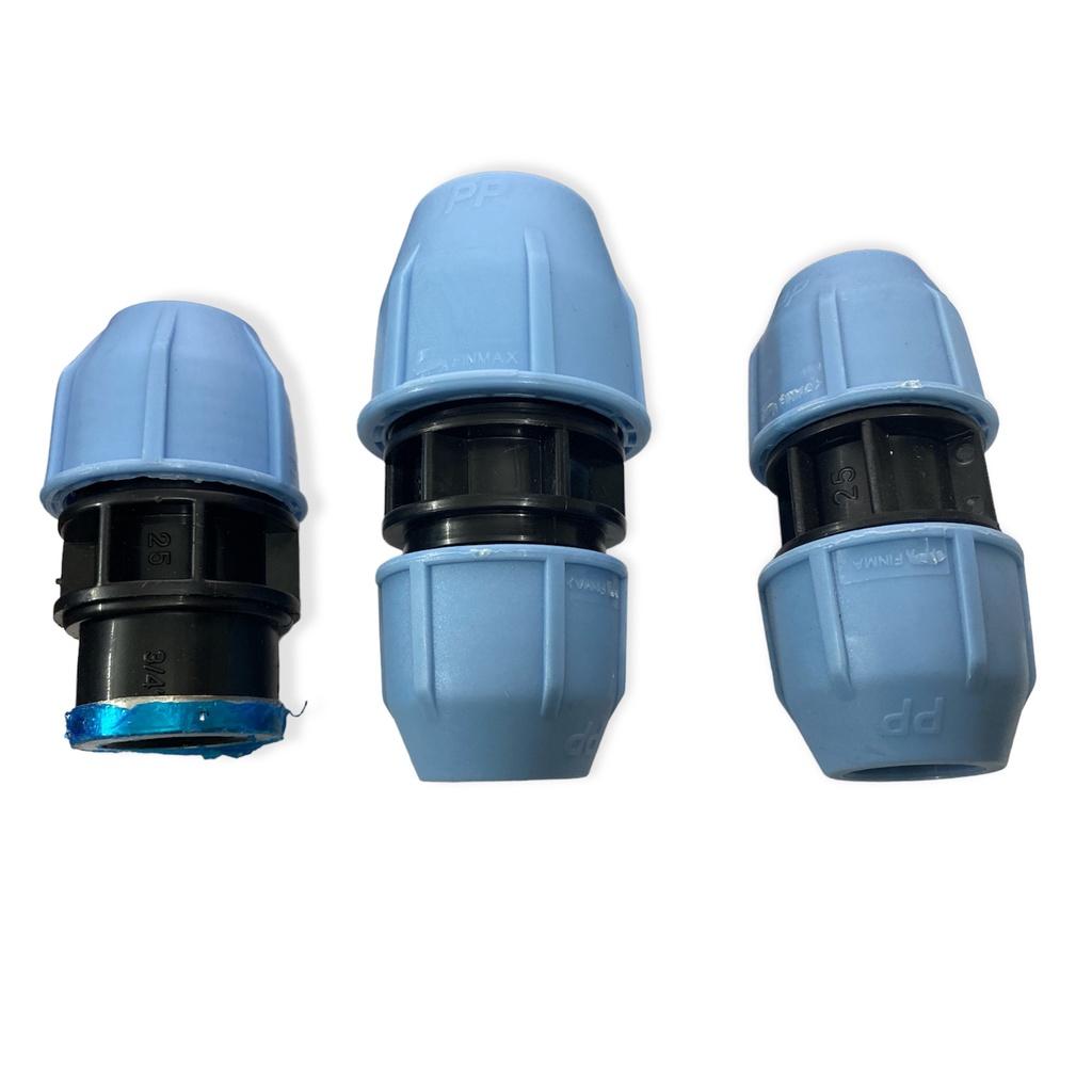 Phụ kiện măng sông ống HDPE 25mm, Không Cần Hàn