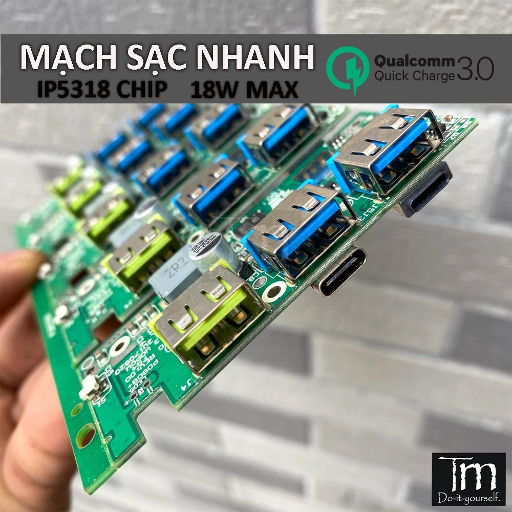 Mạch Sạc Dự Phòng Sạc Nhanh QC 3.0 IP5328