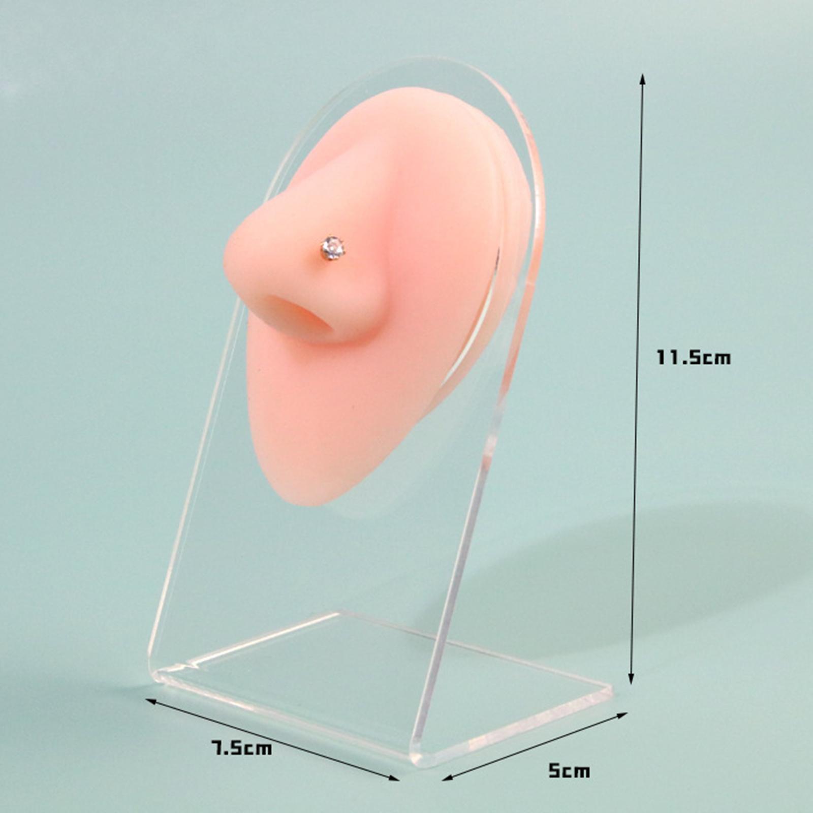 Soft Nose Model Display Silicone with Bracket Professional Tool for Jewelry