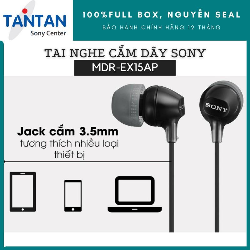 Tai Nghe Nhét Tai SONY MDR-EX15AP | Hàng Chính Hãng