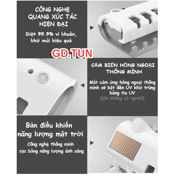 Giá Treo Bàn Chải Nhả Kem Đánh Răng Khử Khuẩn Tiện Lợi Cho Gia Đình