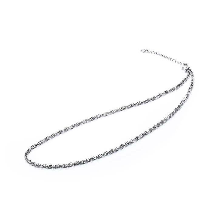 Dây chuyền titanium Phiten titanium chain w adzuki 40+5cm XJE37500