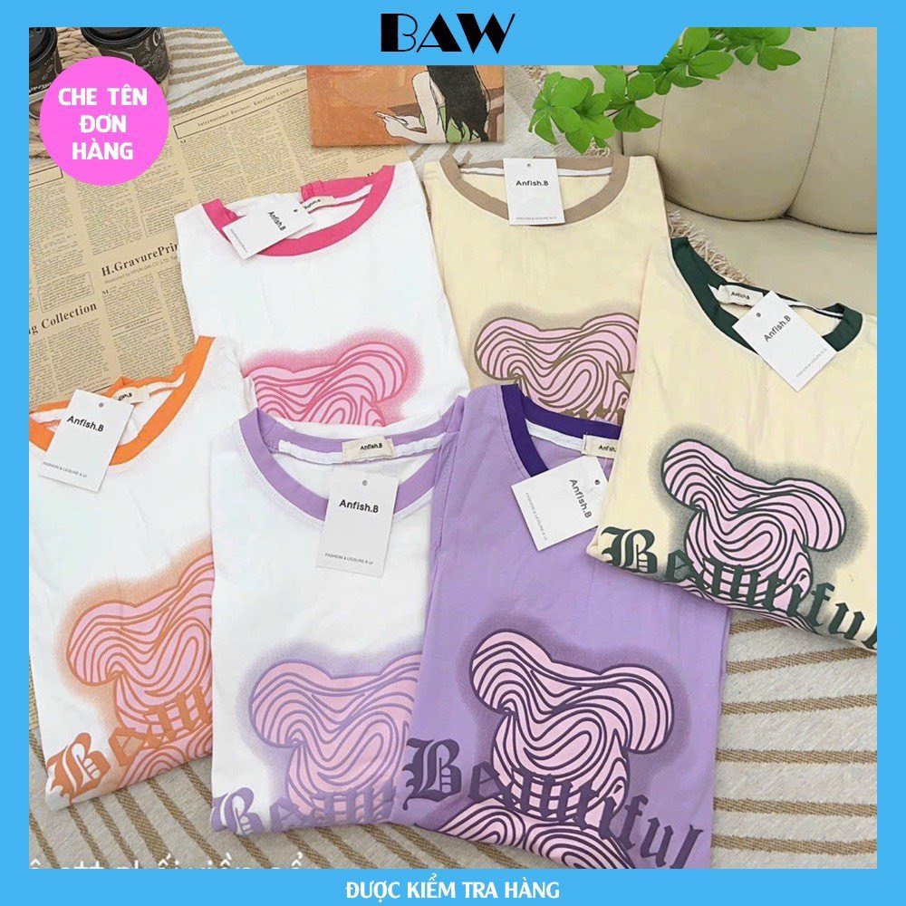 Đồ Bộ Nữ, Đồ Bộ Nữ Mặc Nhà, Đồ Bộ Nữ Thun Cotton Dày Dặn In Họa Tiết Siêu Dễ Thương, Đồ Bộ Ngủ Nữ, Đồ Bộ Nữ Dài, Đồ Ngủ Nữ Thoáng Mát Thương Hiệu Baw MM4