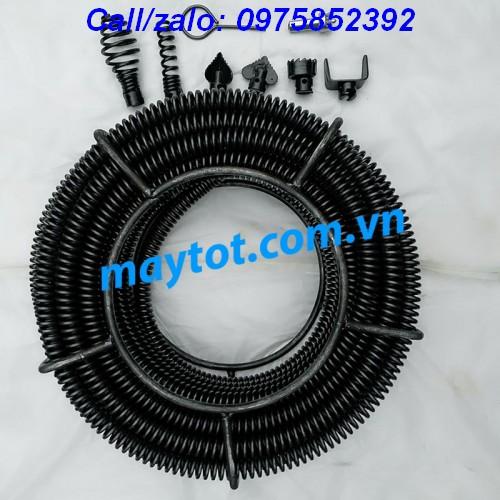 Dây thông tắc cống dùng cho máy khoan