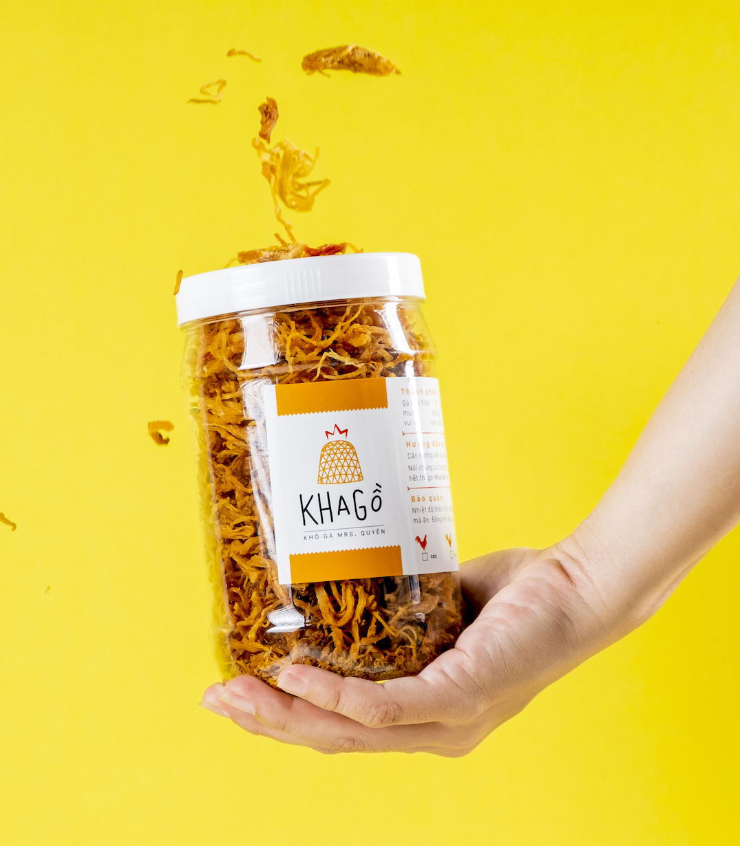 KHÔ GÀ NGUYÊN VỊ 500gr | Không lá chanh, không bơ tỏi | KHA GỒ | Quà Tết 2024, Ăn Vặt Văn Phòng, Du Lịch, Tết, Đặc sản