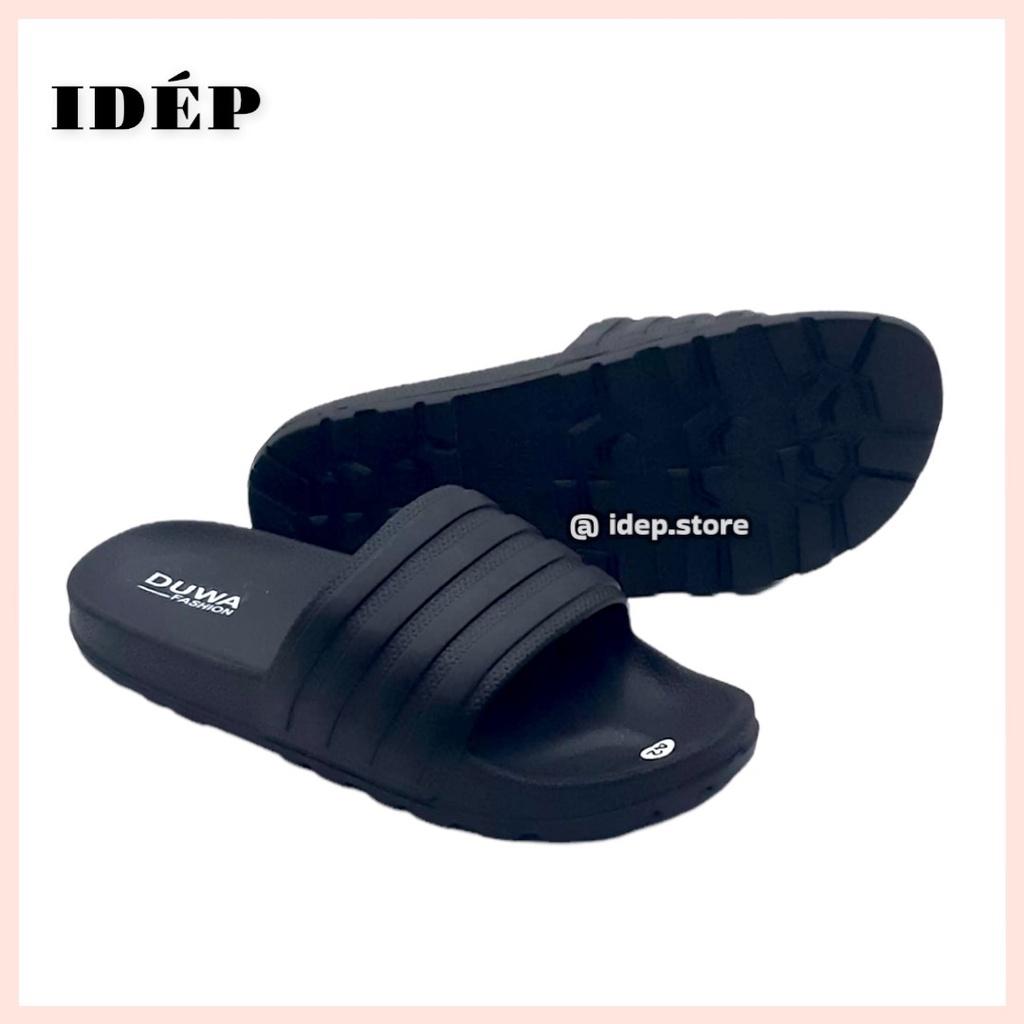 Dép quai ngang nam siêu nhẹ cao cấp 4 sọc đúc nguyên khối iDÉP- DL212