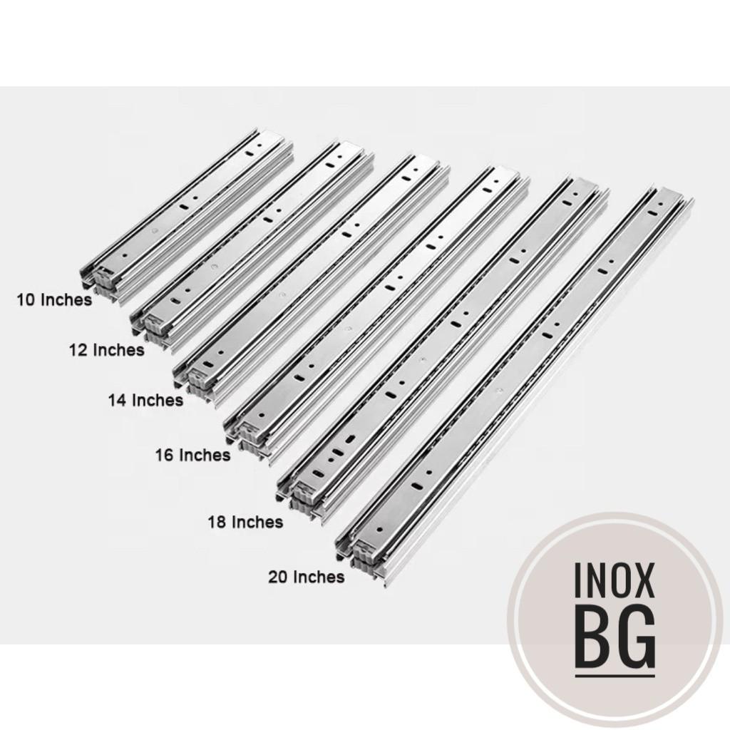 Bộ 2 Ray bi ngăn kéo tủ quần áo tủ bếp 3 tầng