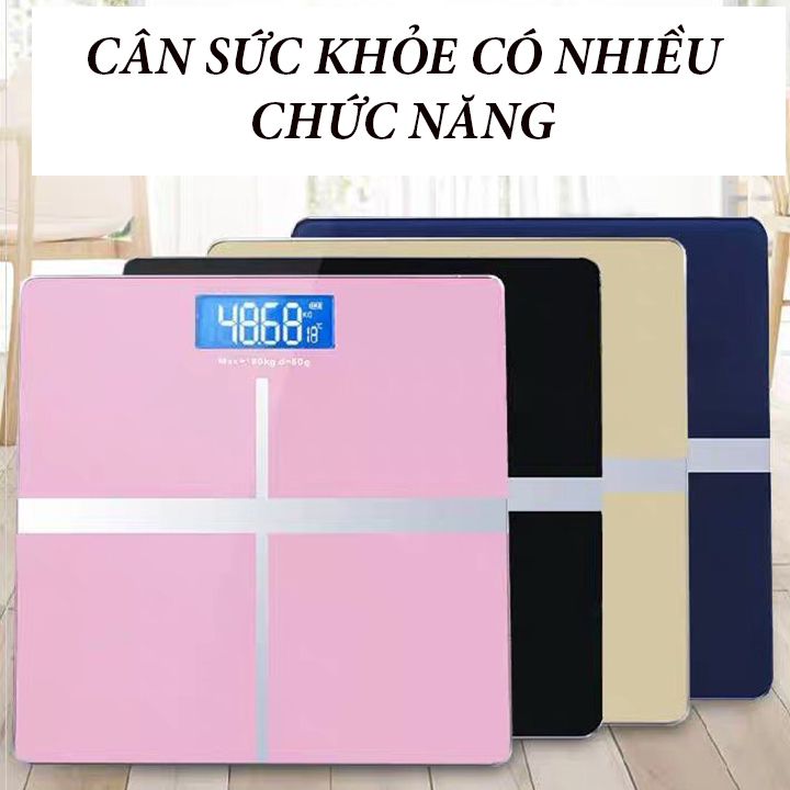 Cân điện tử sức khỏe mặt kính tải trọng 180kg cao cấp - CIDT