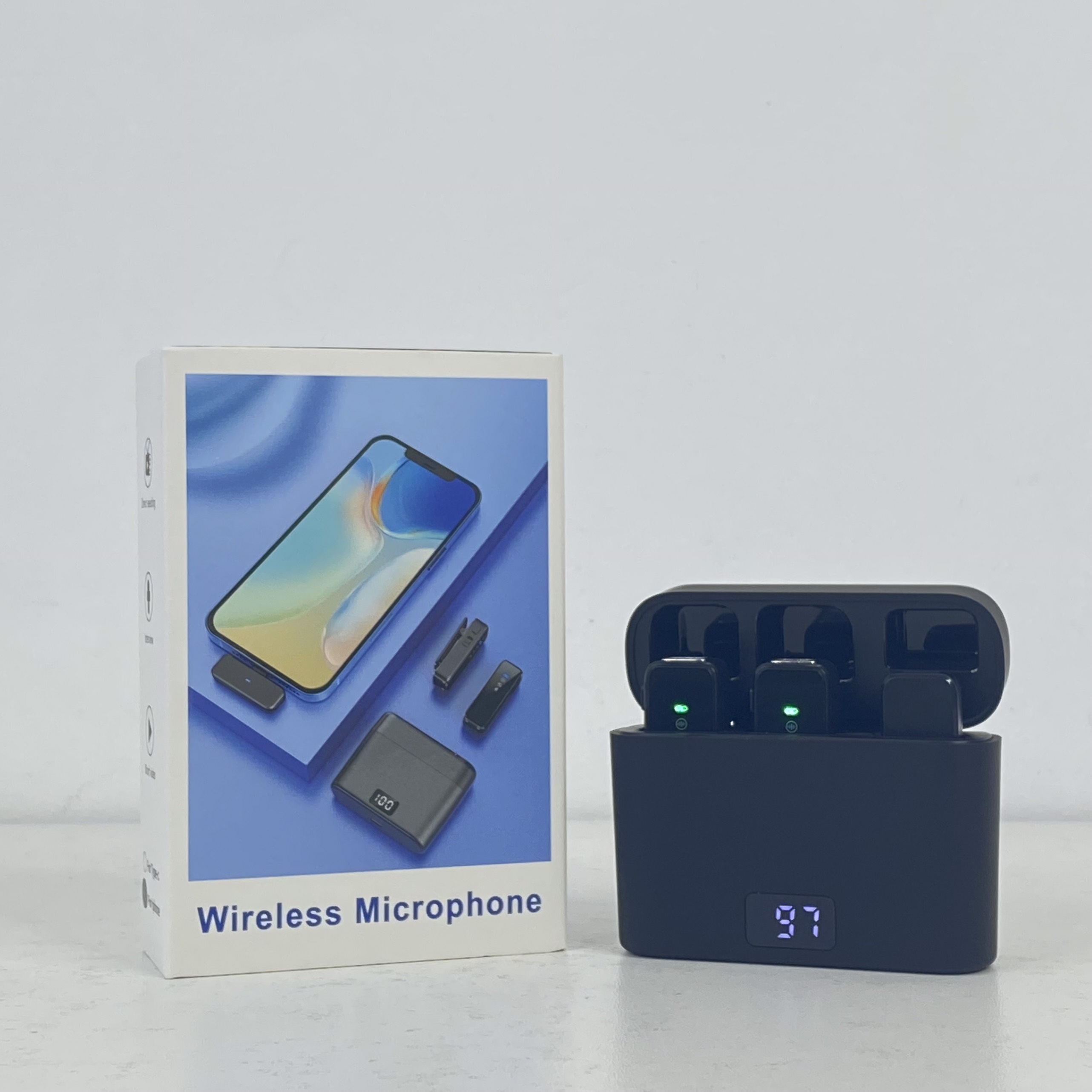 Micro không dây K9 ultra Plus, mic thu âm hỗ trợ quay video, livestream