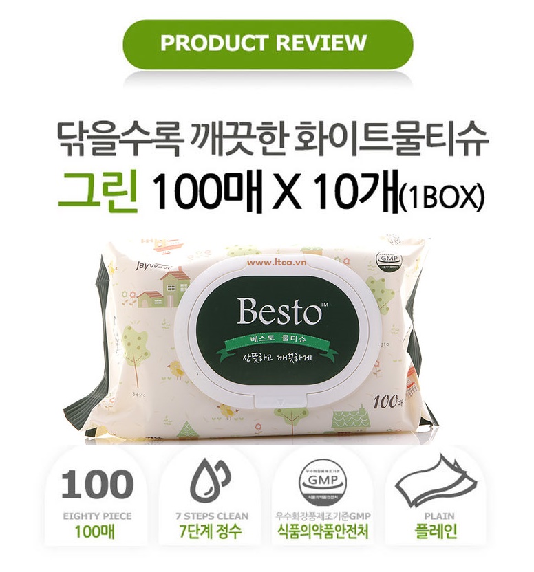 Combo Khăn giấy ướt không mùi Besto Baby 100 tờ nhập khẩu Hàn Quốc + Miếng dán hạ sốt nhanh chóng Kokubo nội địa Nhật Bản