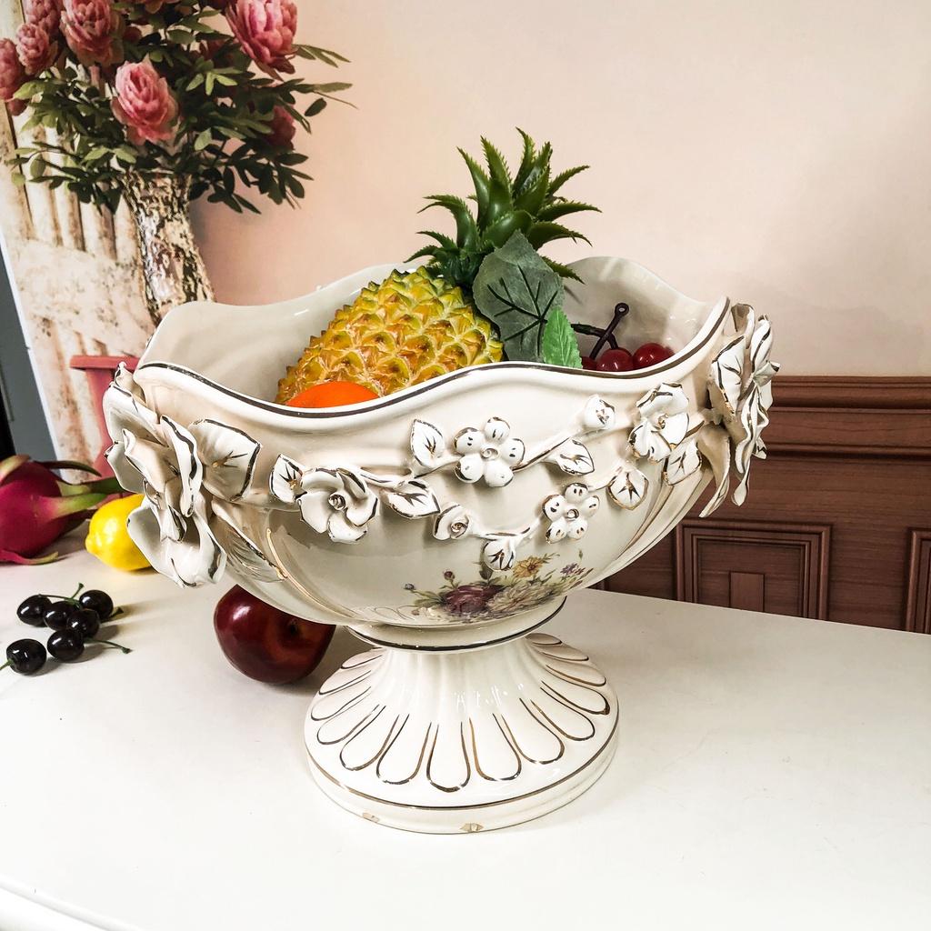 Đĩa quả Chân Cao Tân Cổ Điển Sang Trọng Cbsale-DQ6