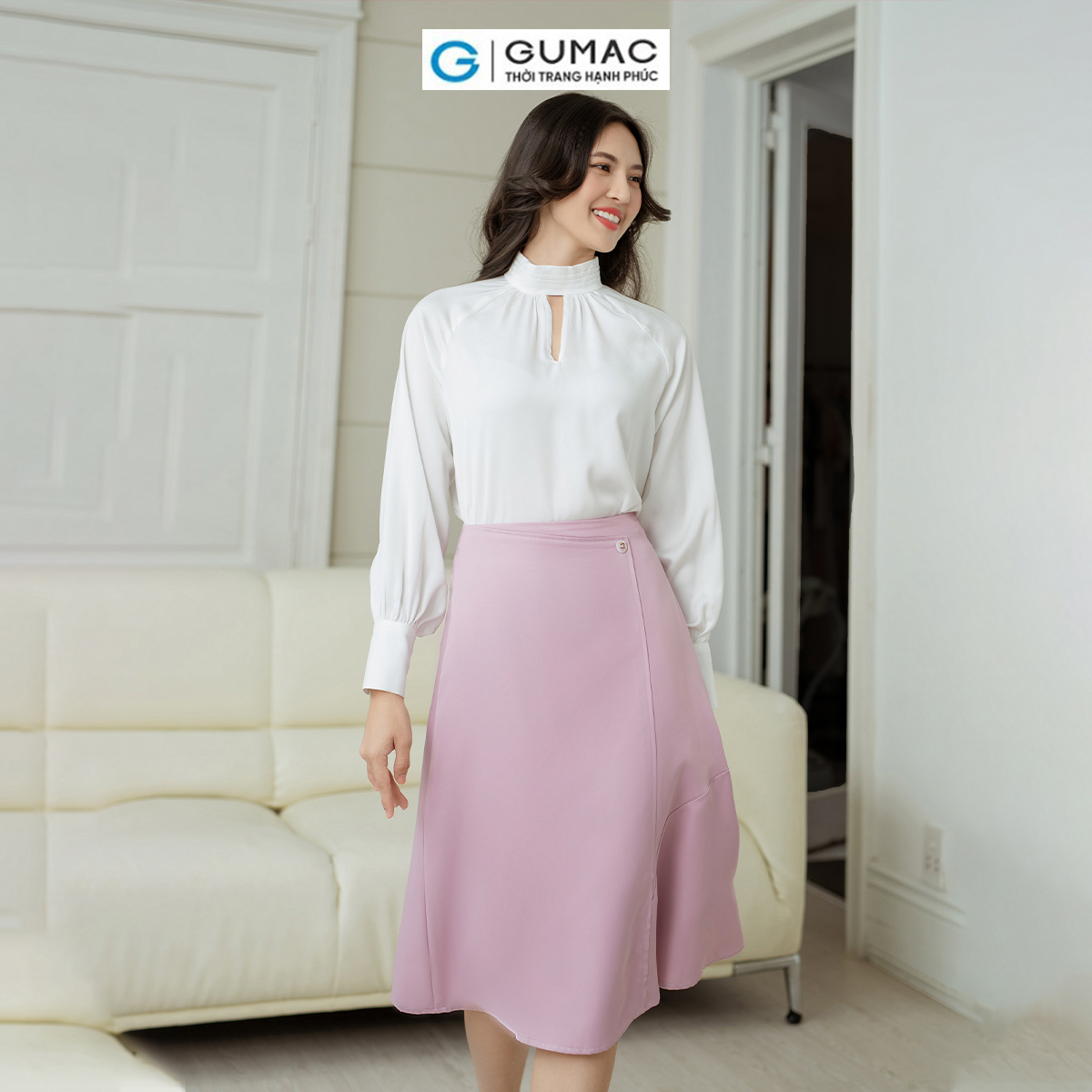 Áo kiểu cổ lọ GUMAC AD08013
