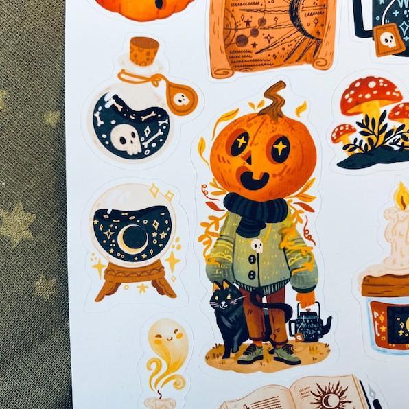 Sticker sheet hallowen- chuyên dán, trang trí sổ nhật kí, sổ tay | Bullet journal sticker - unim054