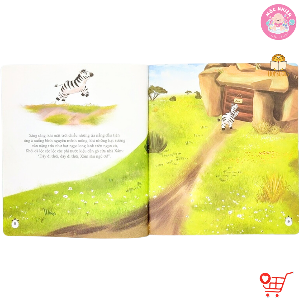 Truyện Kể Cho Bé Trước Giờ Đi Ngủ - Khói Và Xám (Cuốn sách hóm hỉnh về tình bạn, tặng 1 sticker nhân vật) - LionBooks