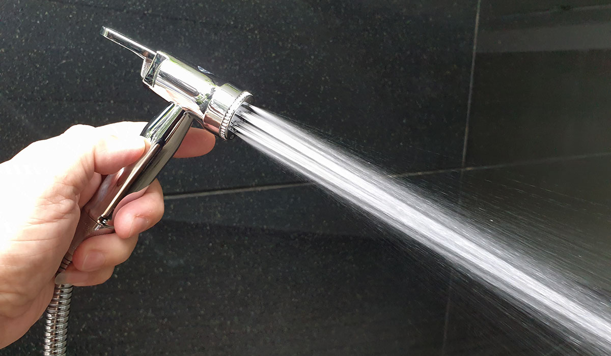 Tay xịt vệ sinh Nhựa ABS mạ Chrome tăng áp Eurolife EL-H06