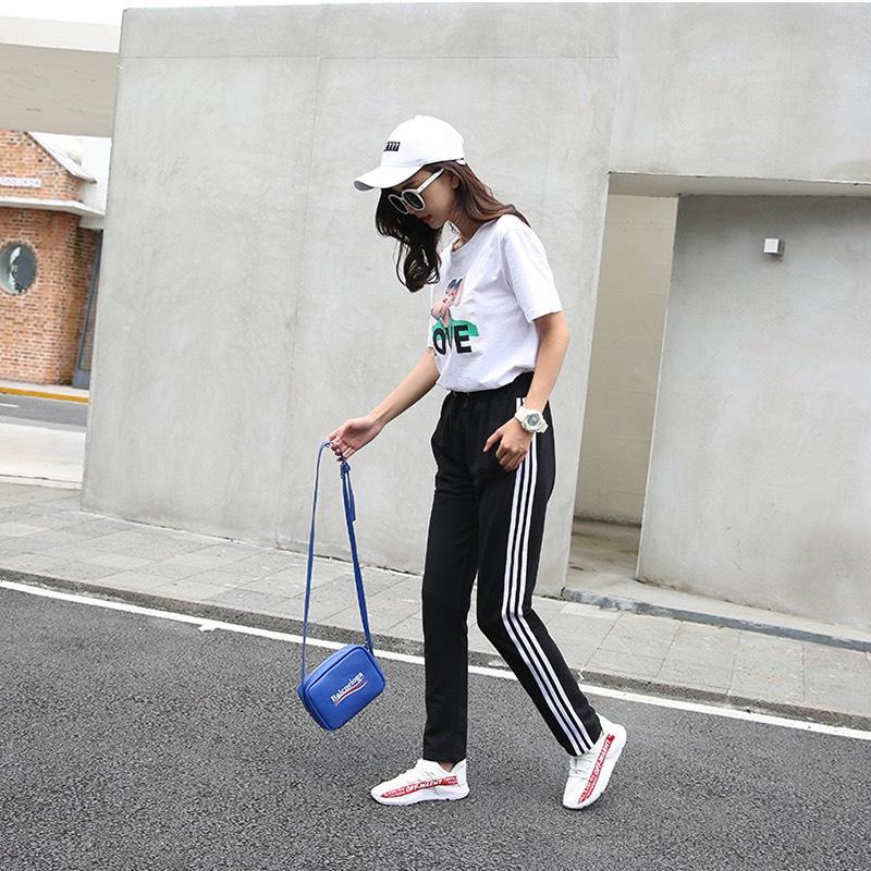 Quần dài nỉ 3 sọc nam nữ Unisex, quần nỉ thể thao nam nữ chất đẹp Kanimi - QD16