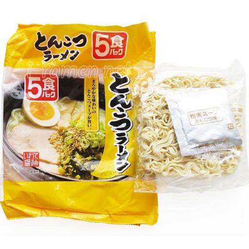 Mì ăn liền ramen vị nước tương , vị thịt heo , vị muối , vị miso 83g x5