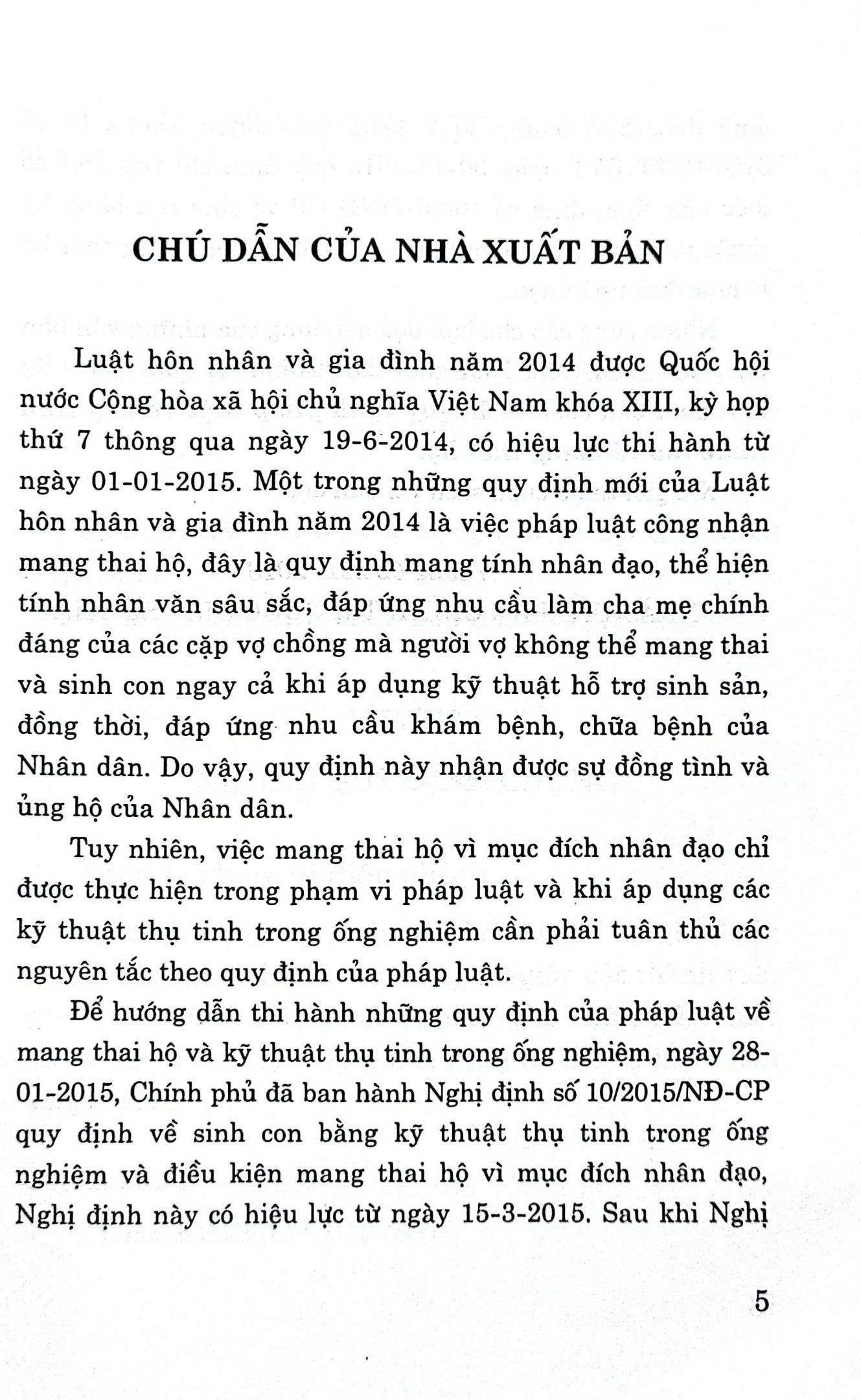 Quy định pháp luật về thụ tinh nhân tạo và mang thai hộ