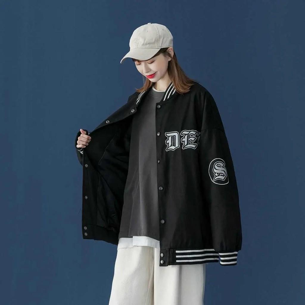 Áo khoác dù Nam Nữ Ulzzang, Áo Bomber Jacket Unisex form rộng chữ in cực chất phong cách hiphop