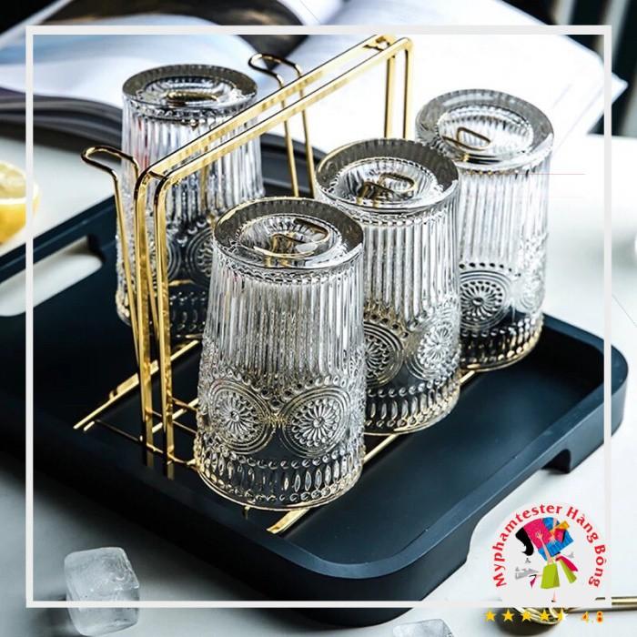 Cốc uống nước hoa mặt trời, thủy tinh chịu nhiệt cao cấp